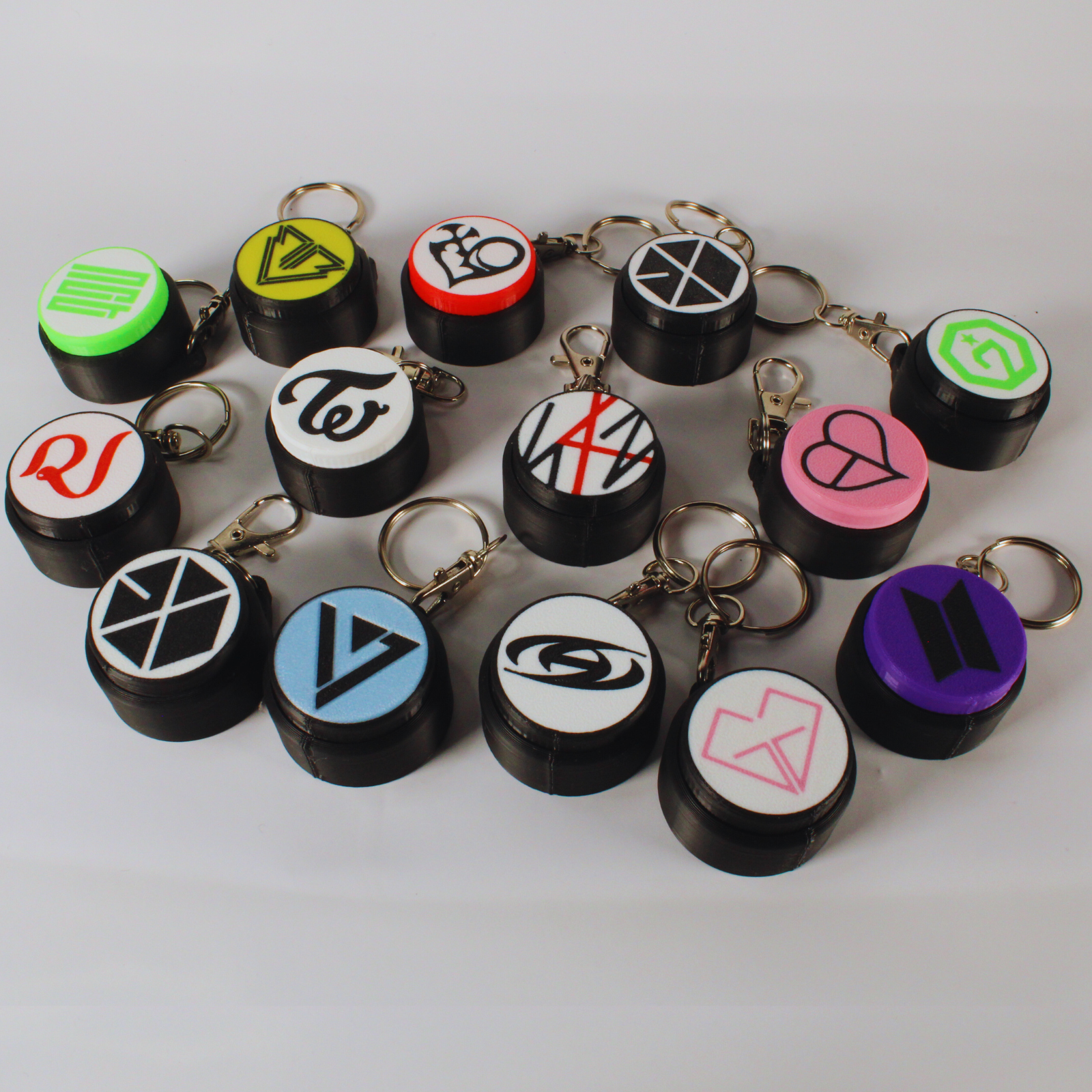 K-pop Keyboard Clicker Keychains